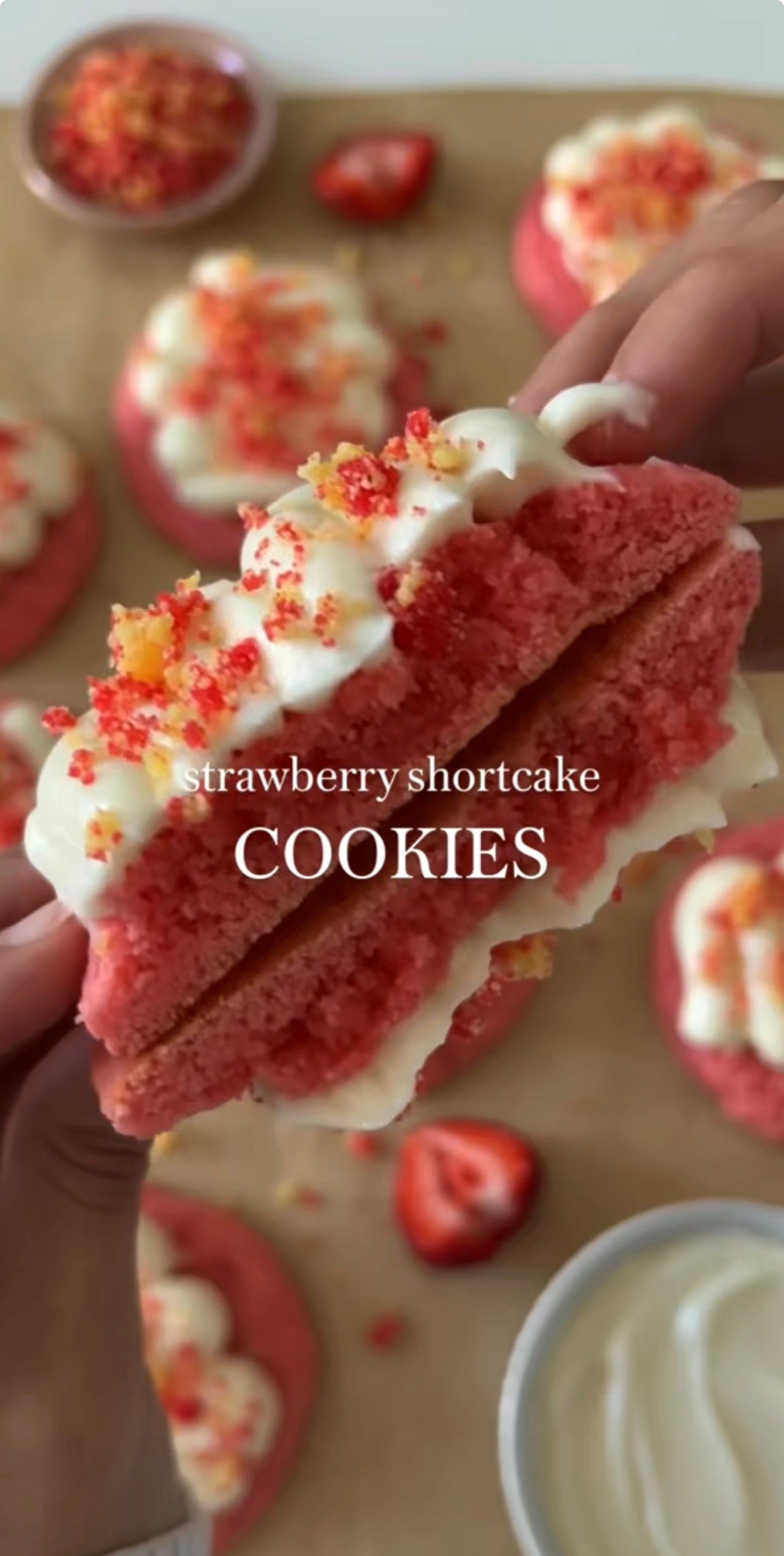 Strawberry Shortcake Cookie
