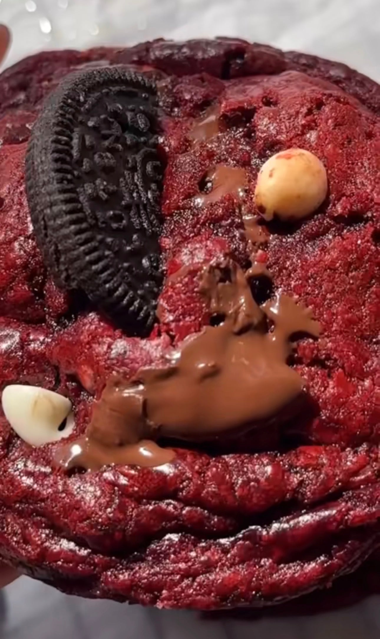 Red Velvet Oreo Lava Cookie