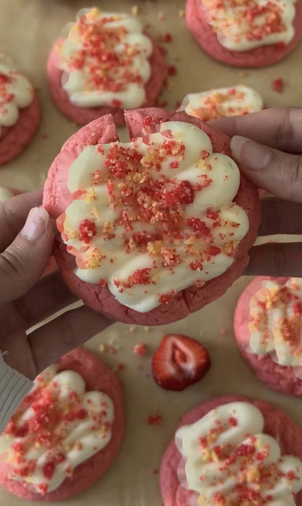 Strawberry Shortcake Cookie