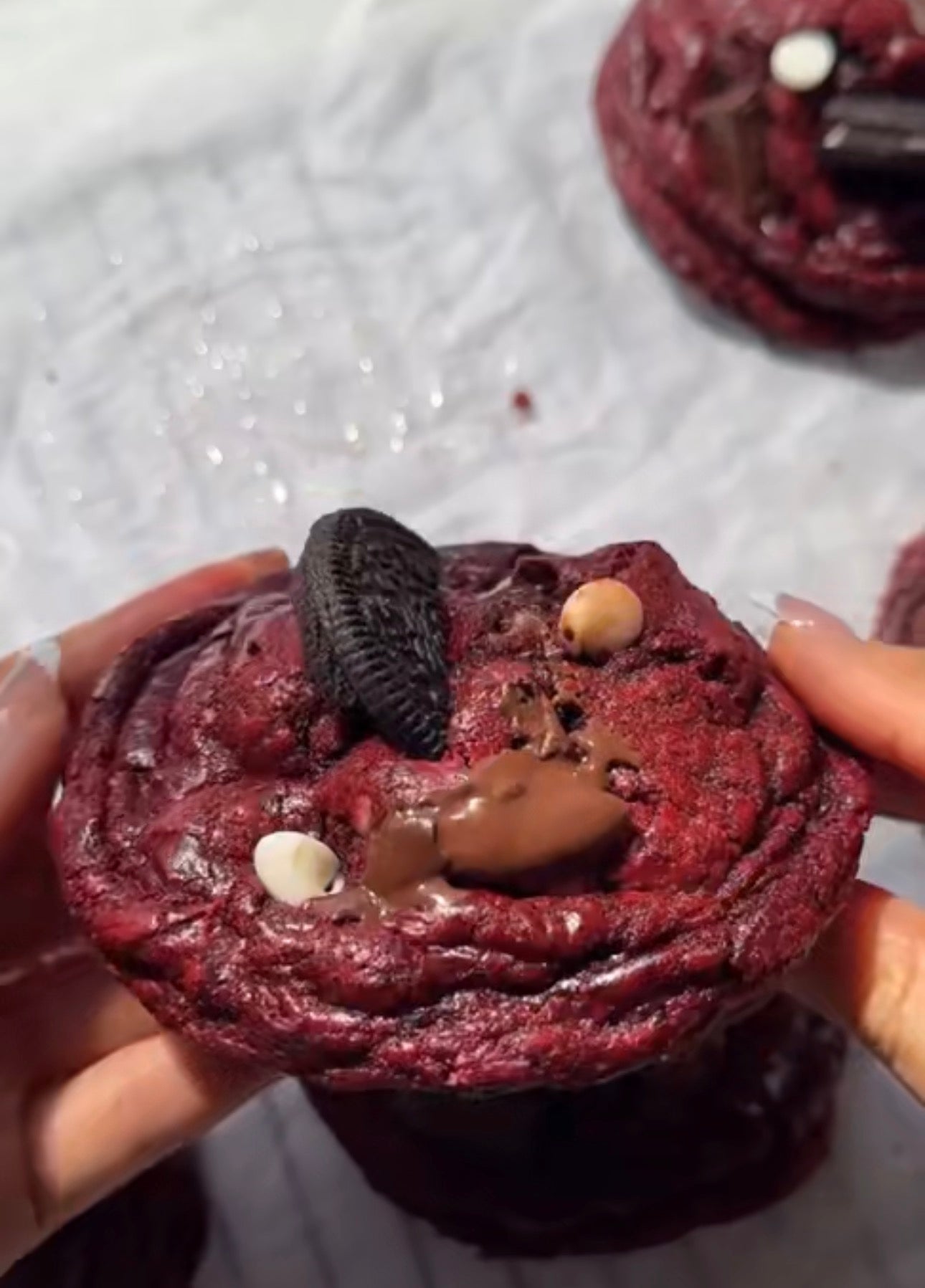 Red Velvet Oreo Lava Cookie