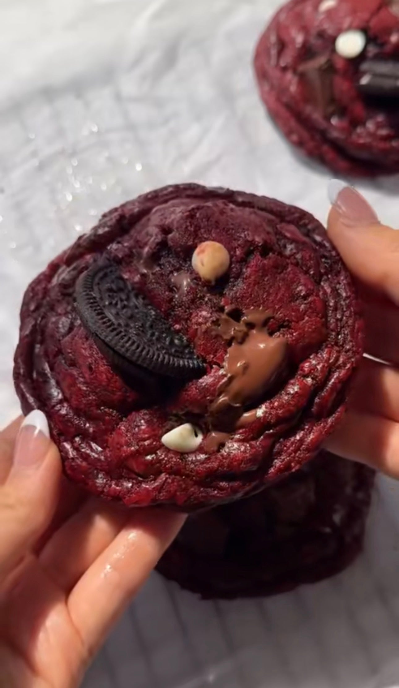 Red Velvet Oreo Lava Cookie